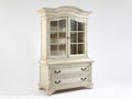 Librerie - Legno-MDF-Vetro - 126x52x214 cm - Bianco crema - Stile classico francese