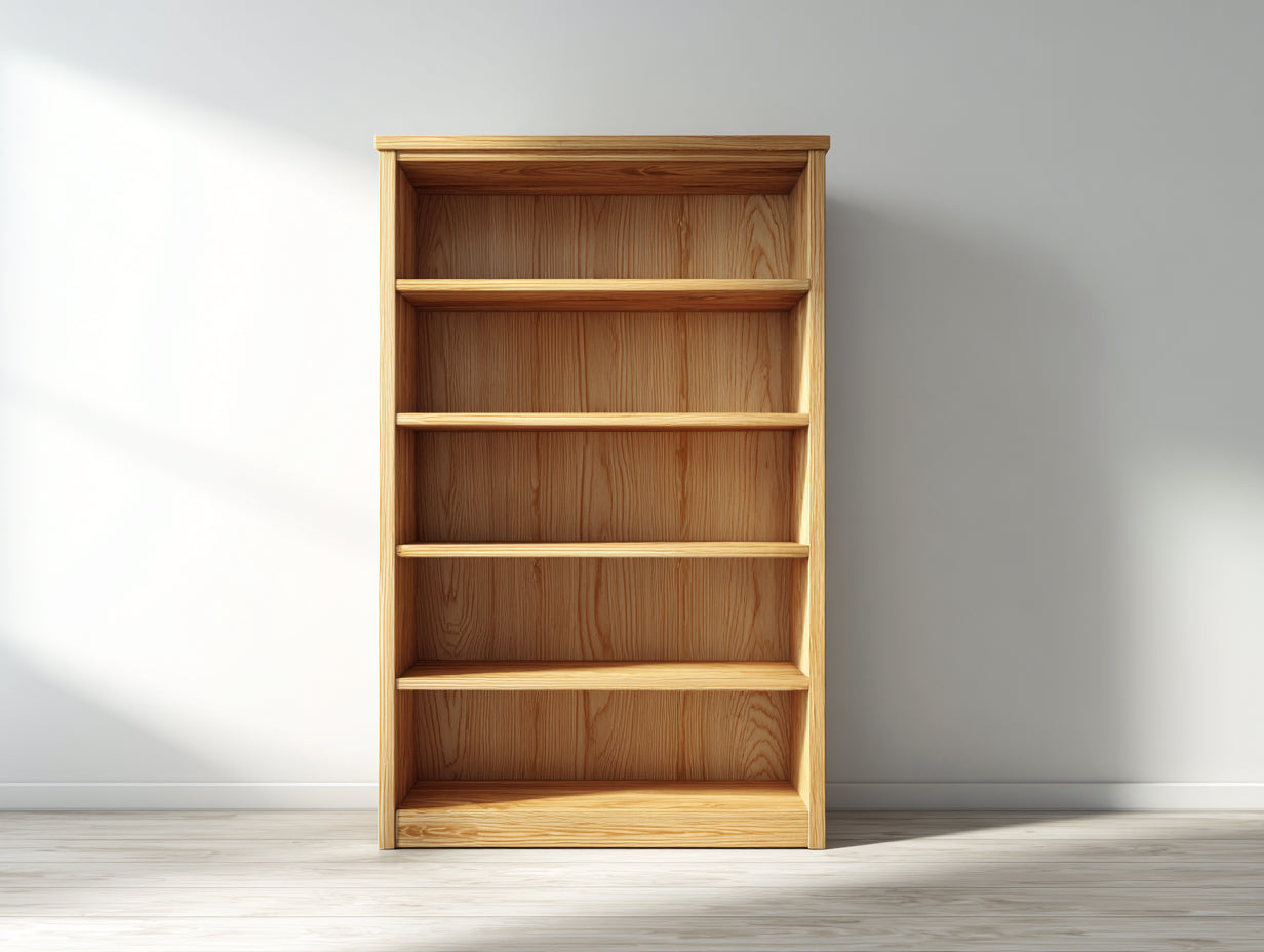 Librerie - Legno - 90x30x176 cm - Naturale - Stile minimalista