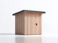 Casetta da giardino - Legno - 188x156x219 cm - Legno naturale chiaro-Antracite - Stile moderno con tetto monofalda